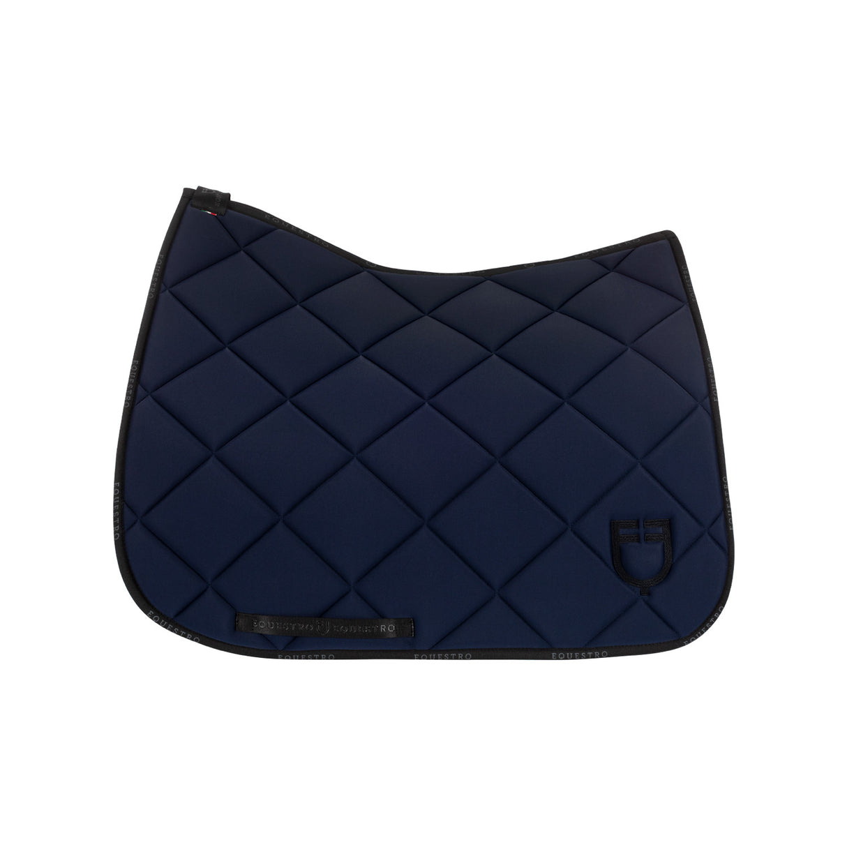 Dressage saddle pad technical fabric with logo