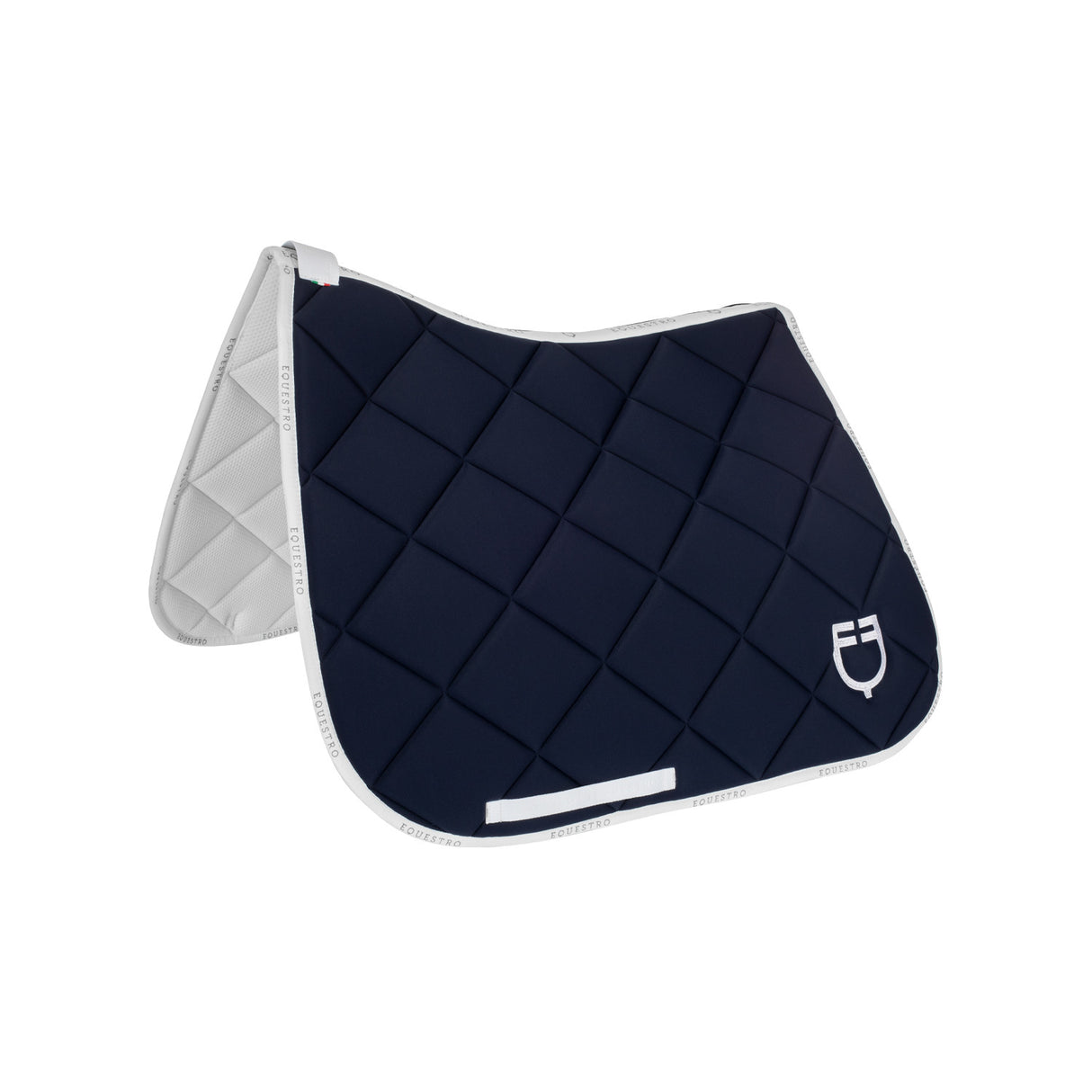 Dressage saddle pad technical fabric with logo