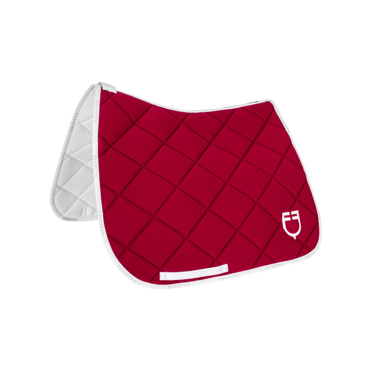Dressage saddle pad technical fabric with logo