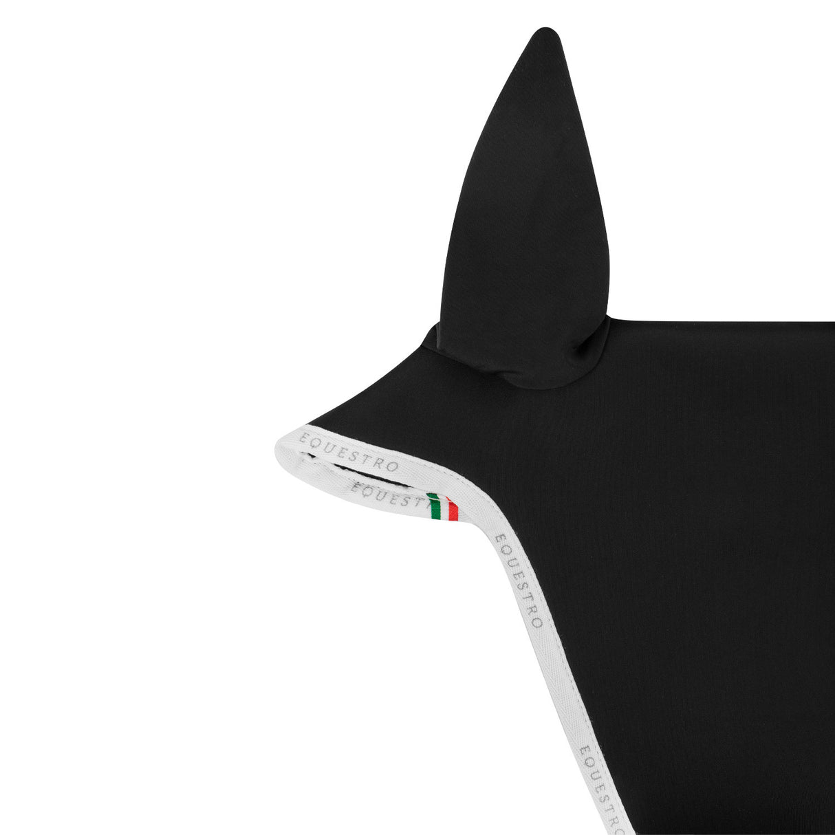 Fly veil in technical fabric with noseband attachment