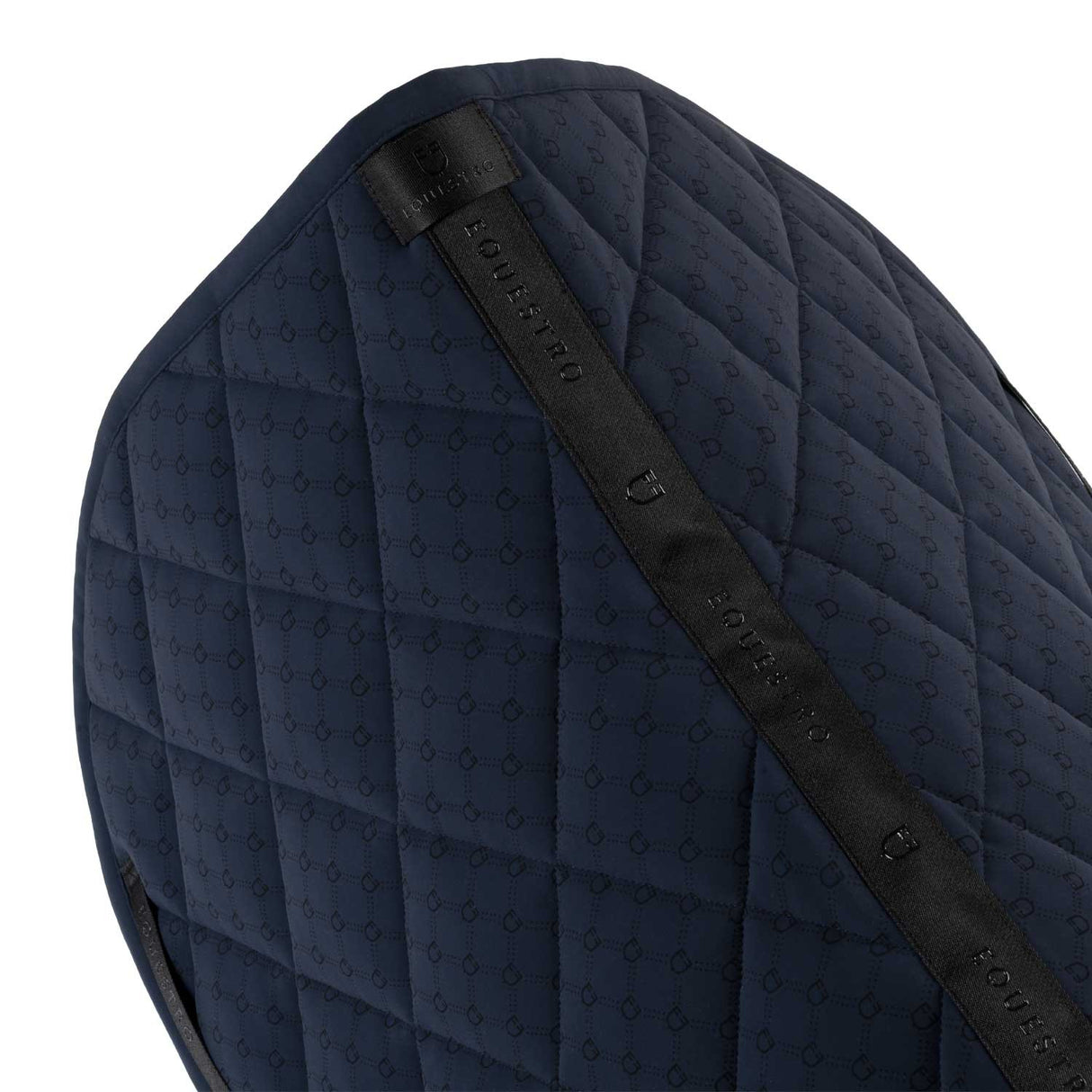 Jumping saddle pad with monogram print