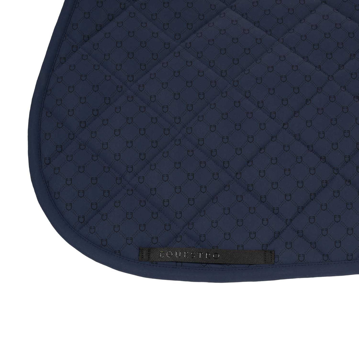 Jumping saddle pad with monogram print