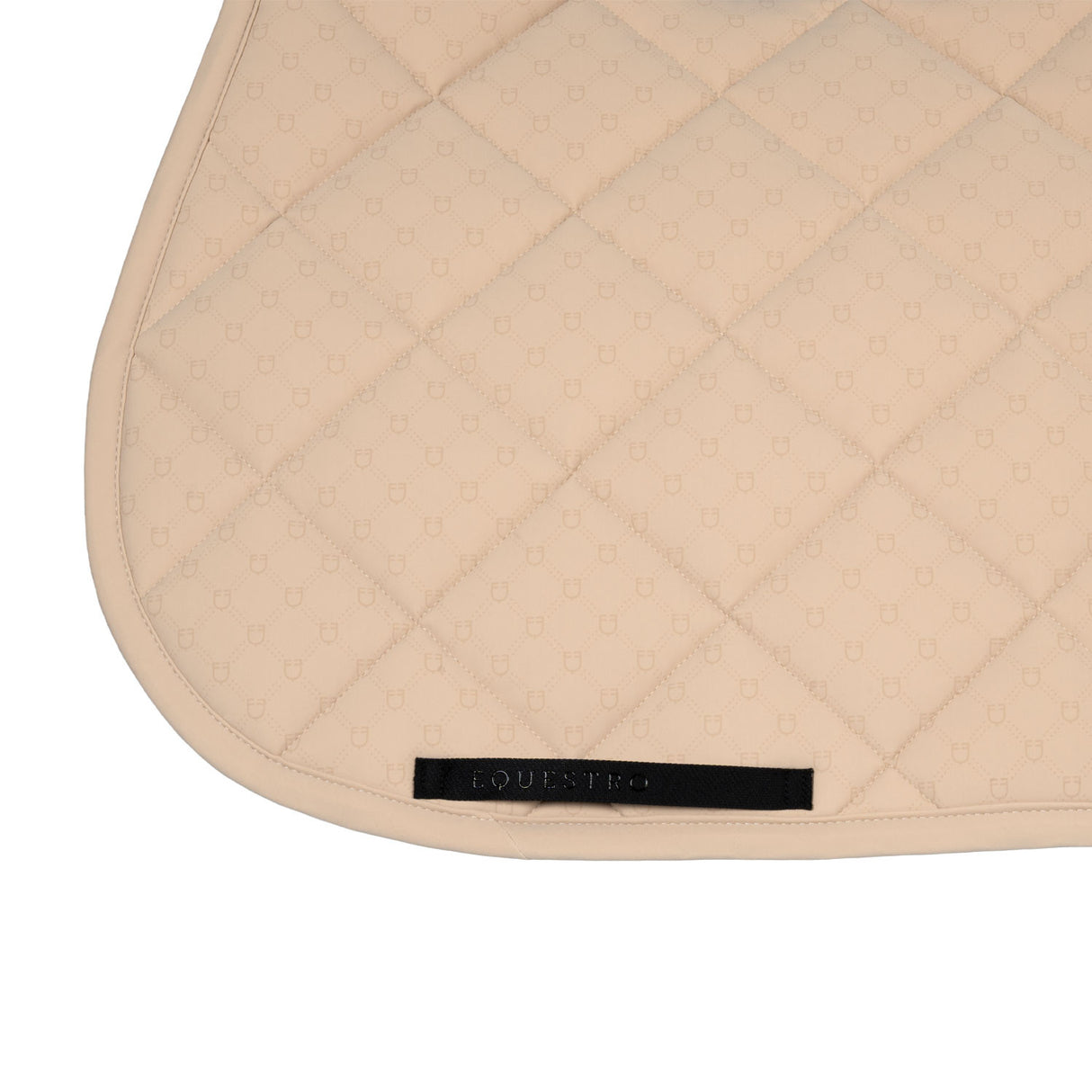 Jumping saddle pad with monogram print