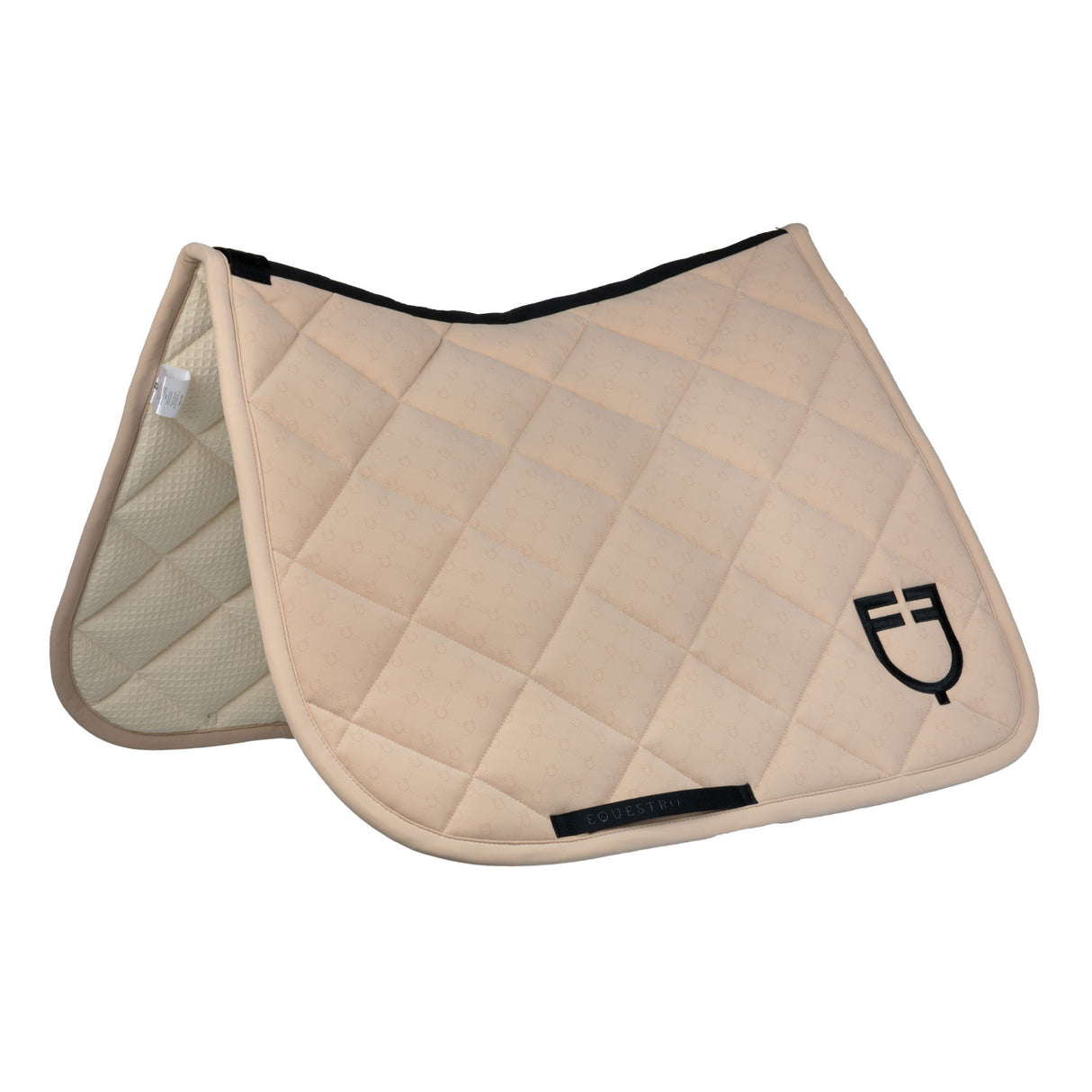 Dressage saddle pad with monogram print