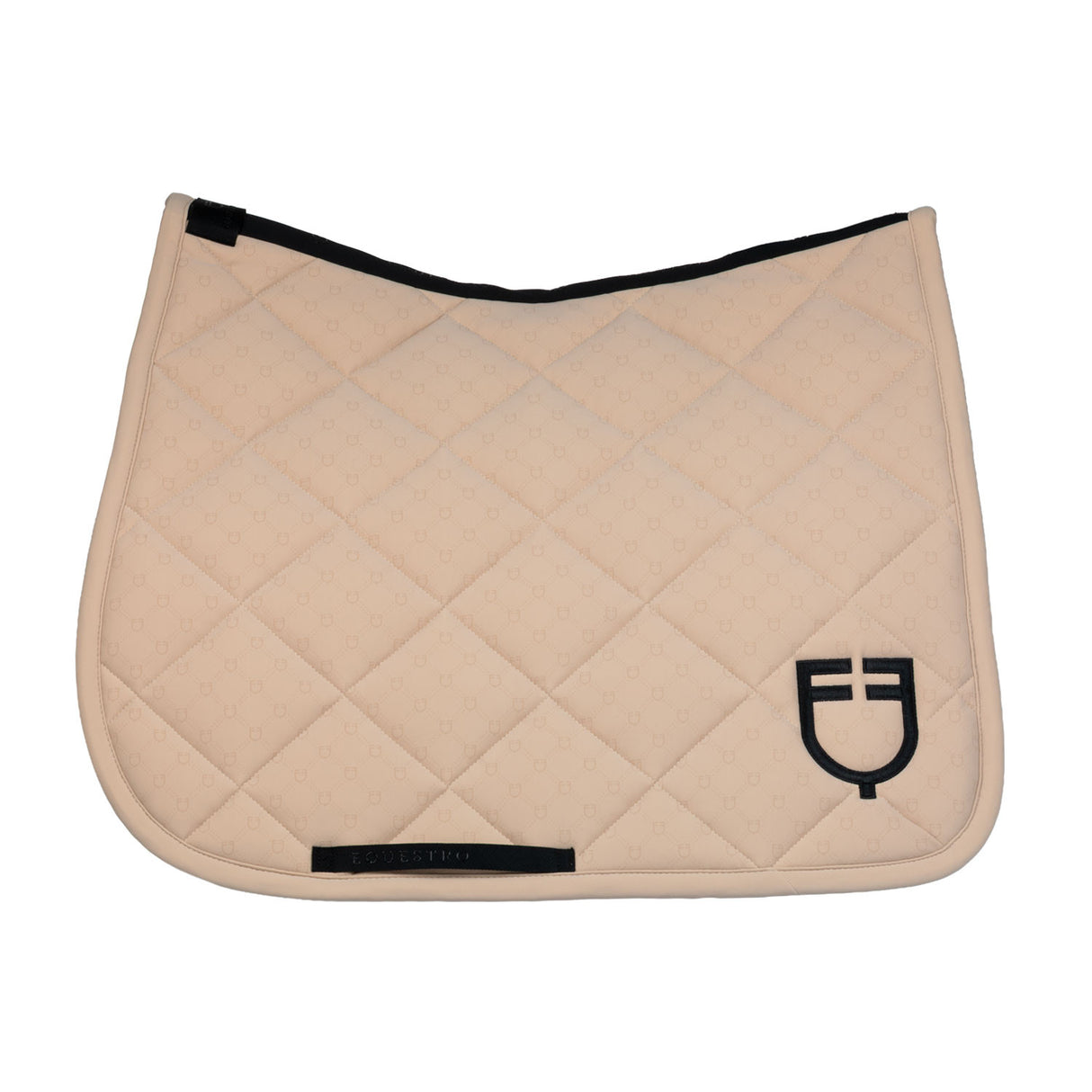 Dressage saddle pad with monogram print