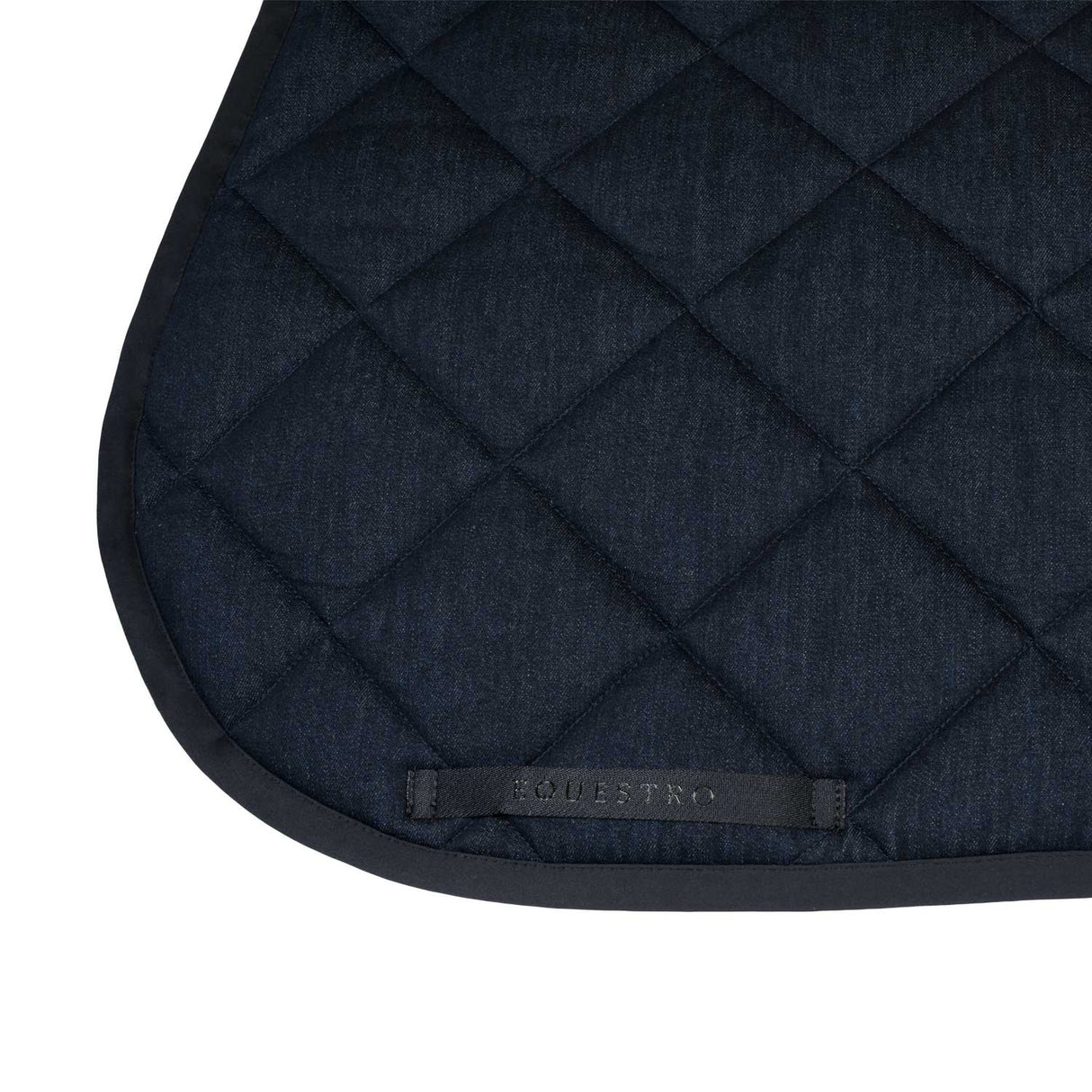 Jumping saddle pad in denim-effect technical fabric