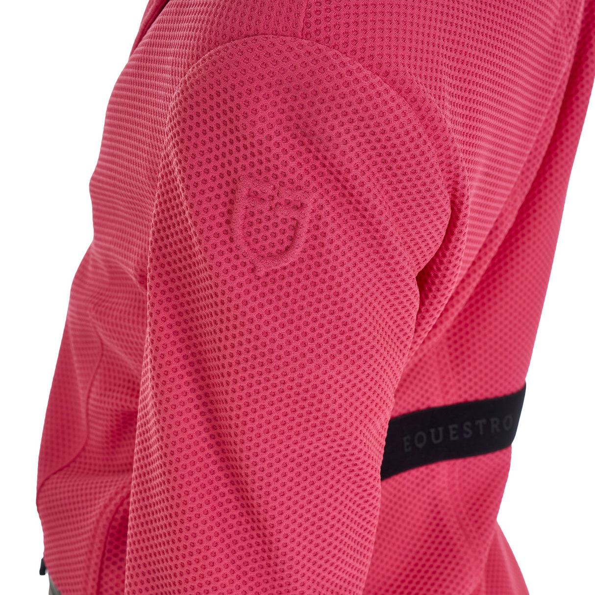 Equestro Girls' Three-Button Competition Jacket Perforated Fabric