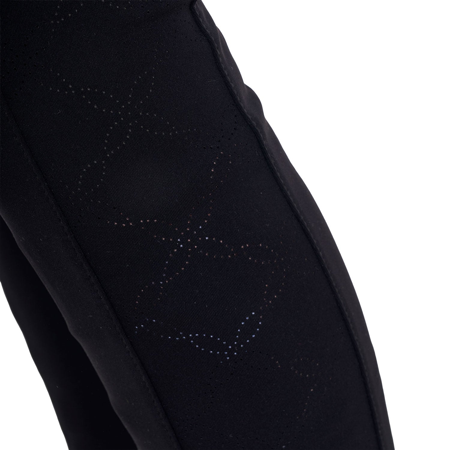Equestro Girls' Leggings With Perforated Decorations