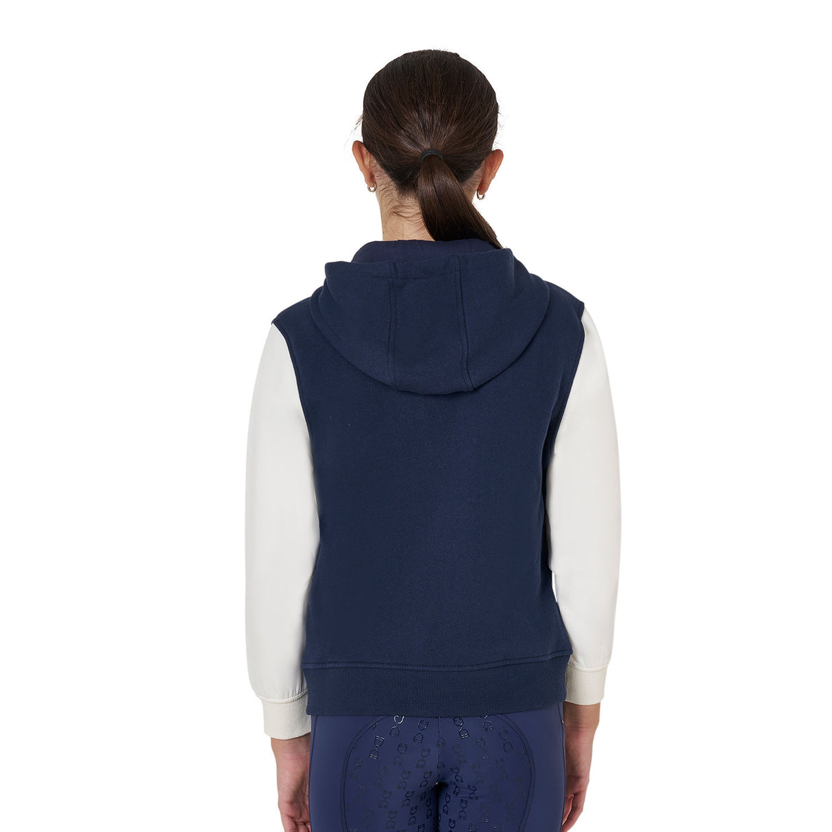 Girls' EQ two-tone hoodie with front zip