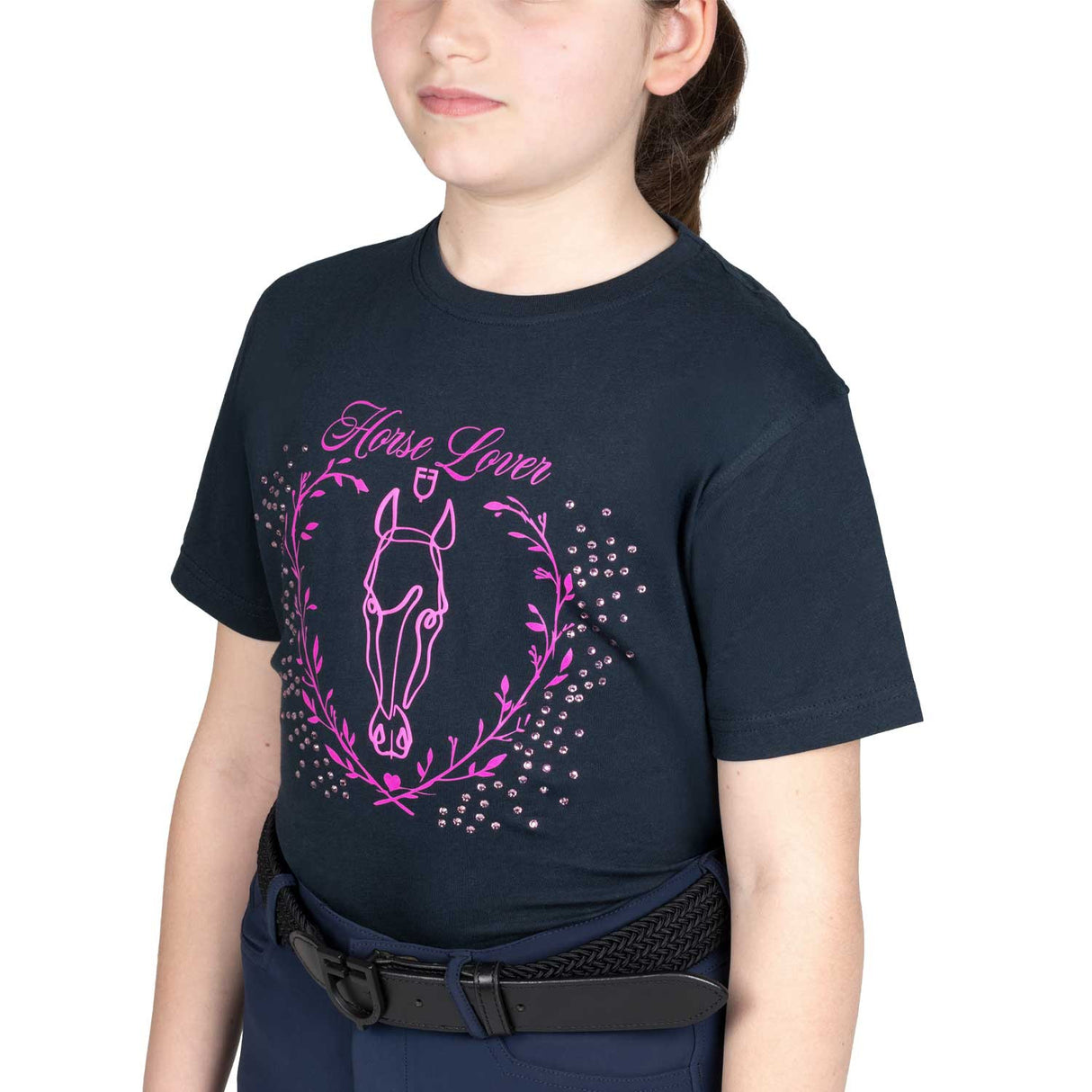 Girls' Horse Lover cotton T-shirt