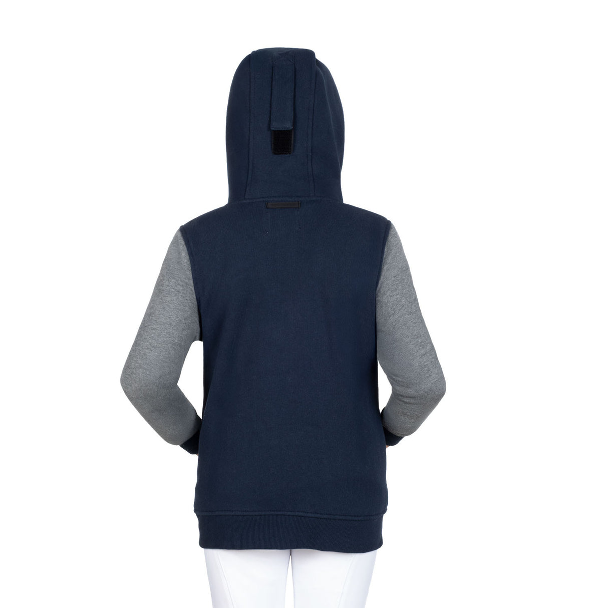 Boys' institutional two-tone hoodie with front zip