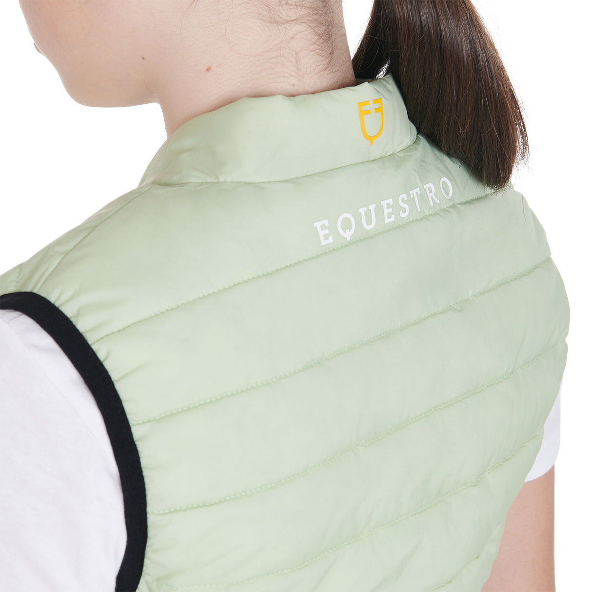 Equestro Kids' Vest In Technical Fabric #colour_green