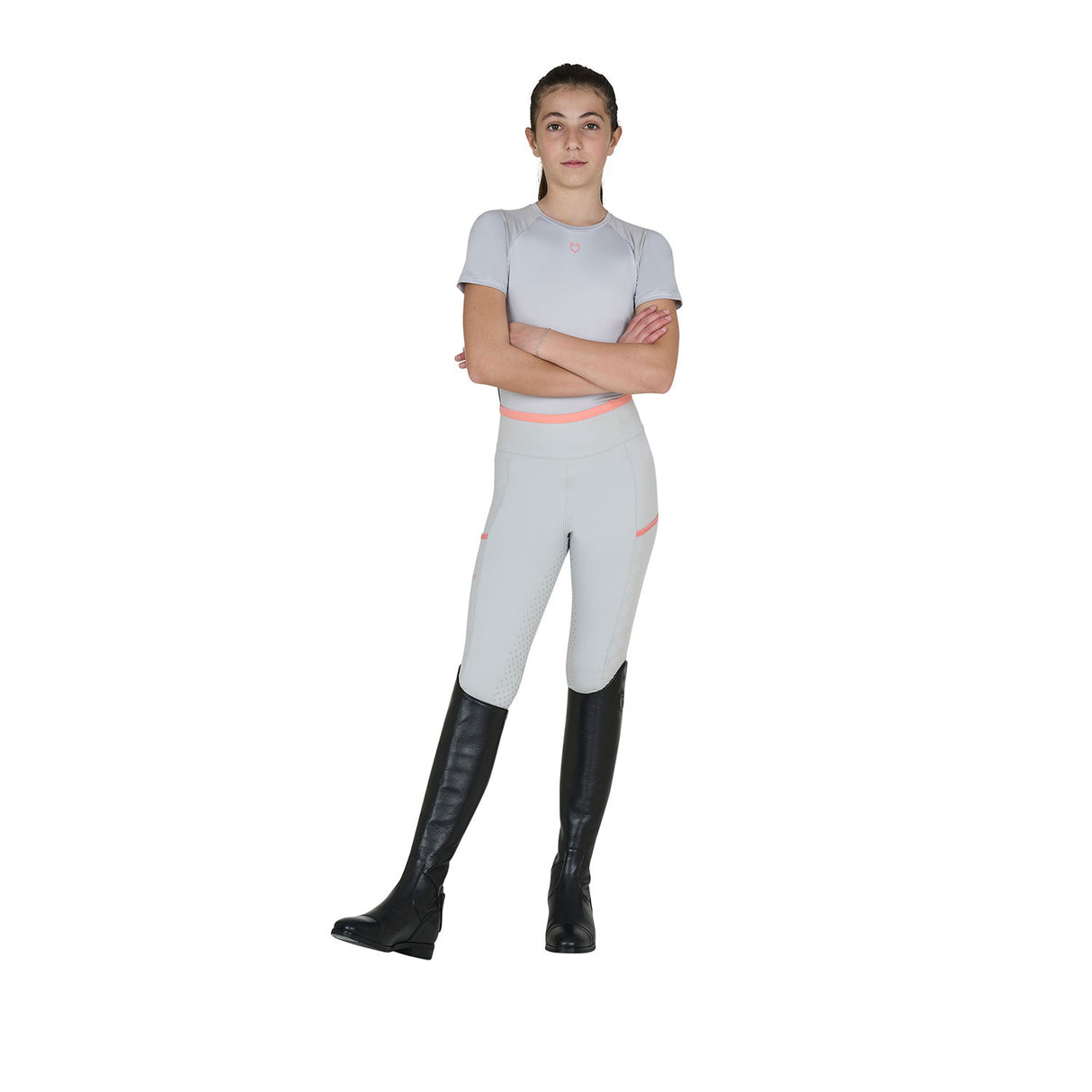 Kids' training t-shirt in technical fabric
