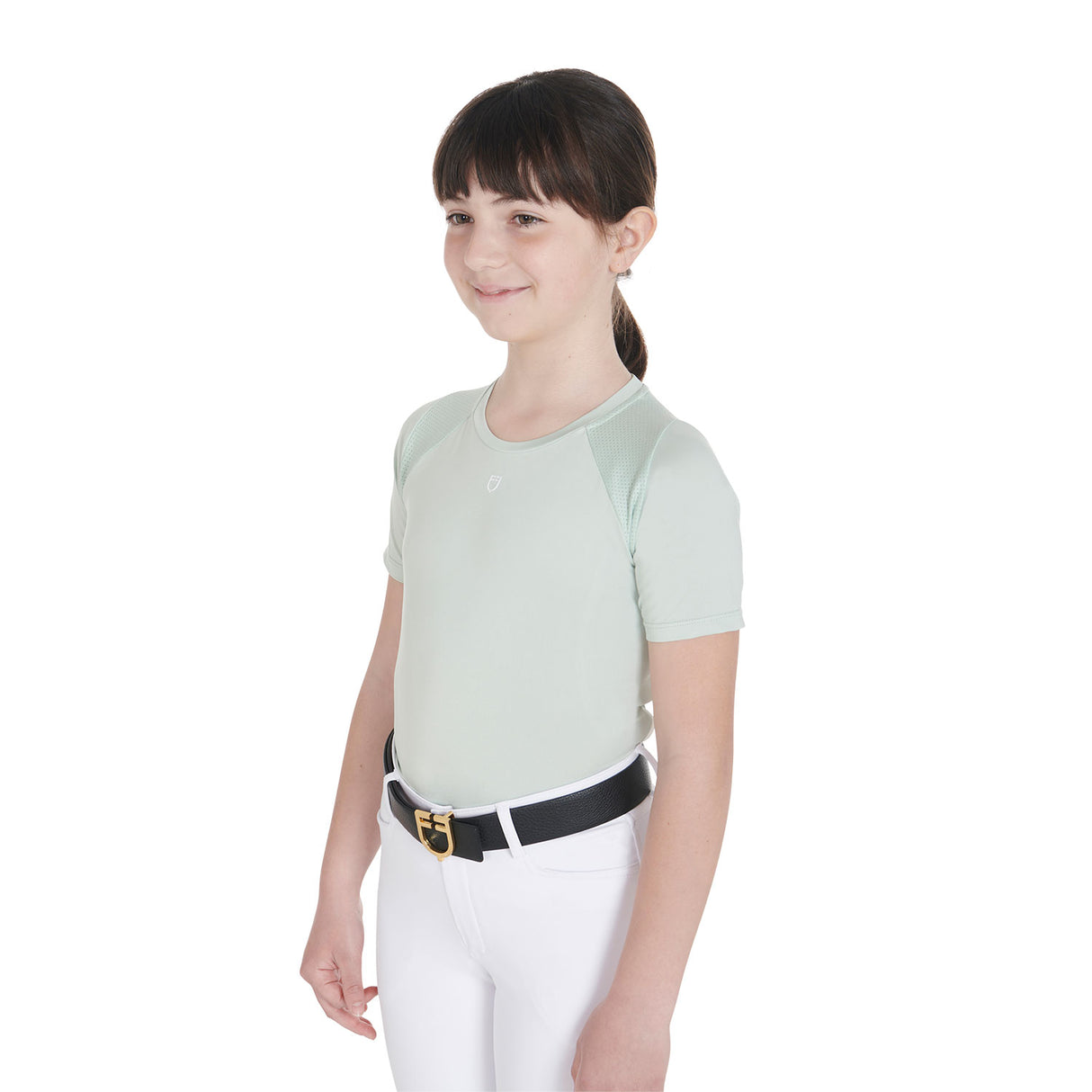 Equestro Kids' training t-shirt in technical fabric