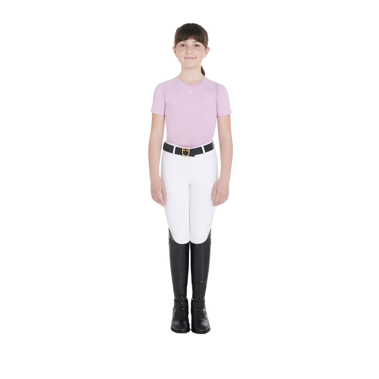Equestro Kids' training t-shirt in technical fabric