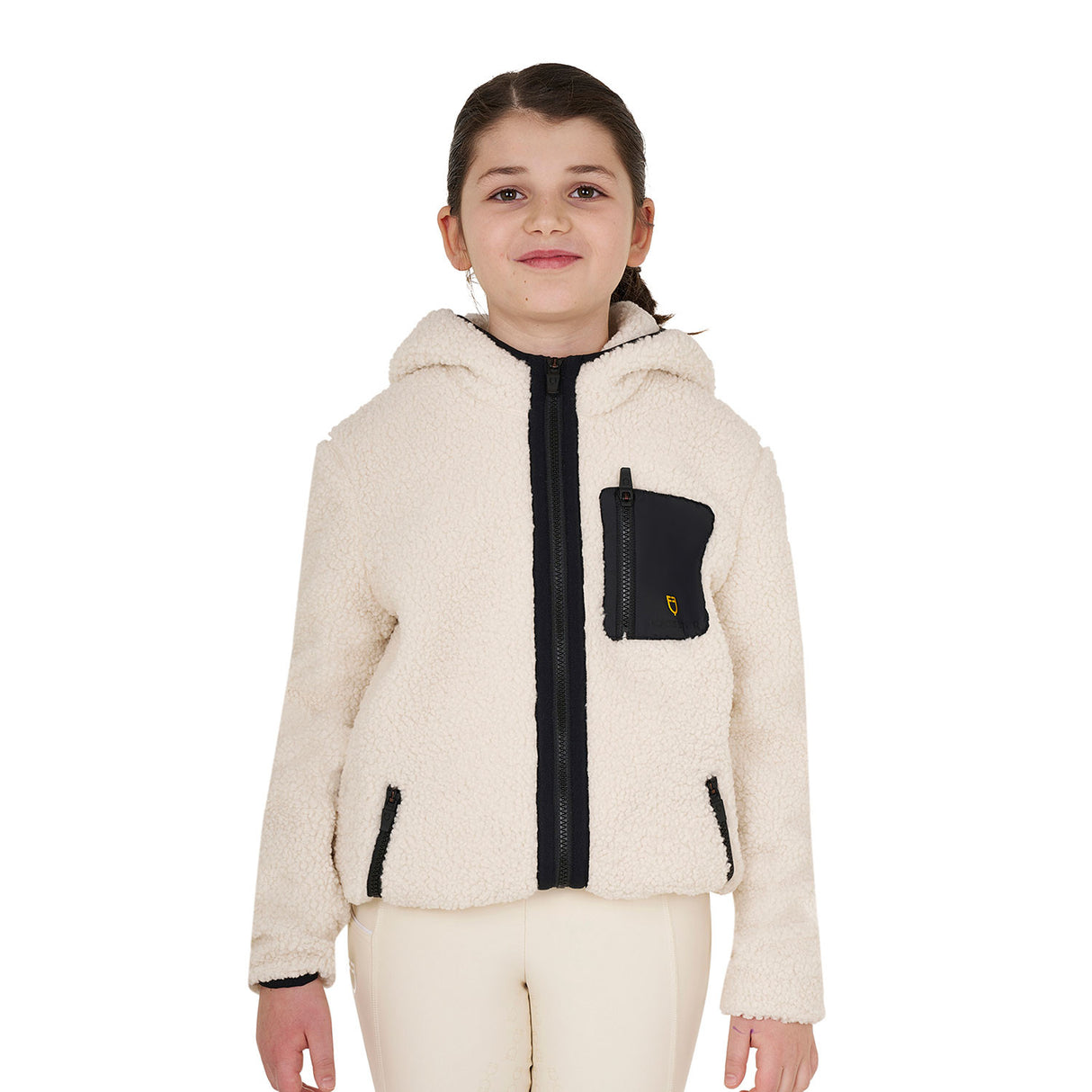 Kids' fleece sweatshirt with front zip
