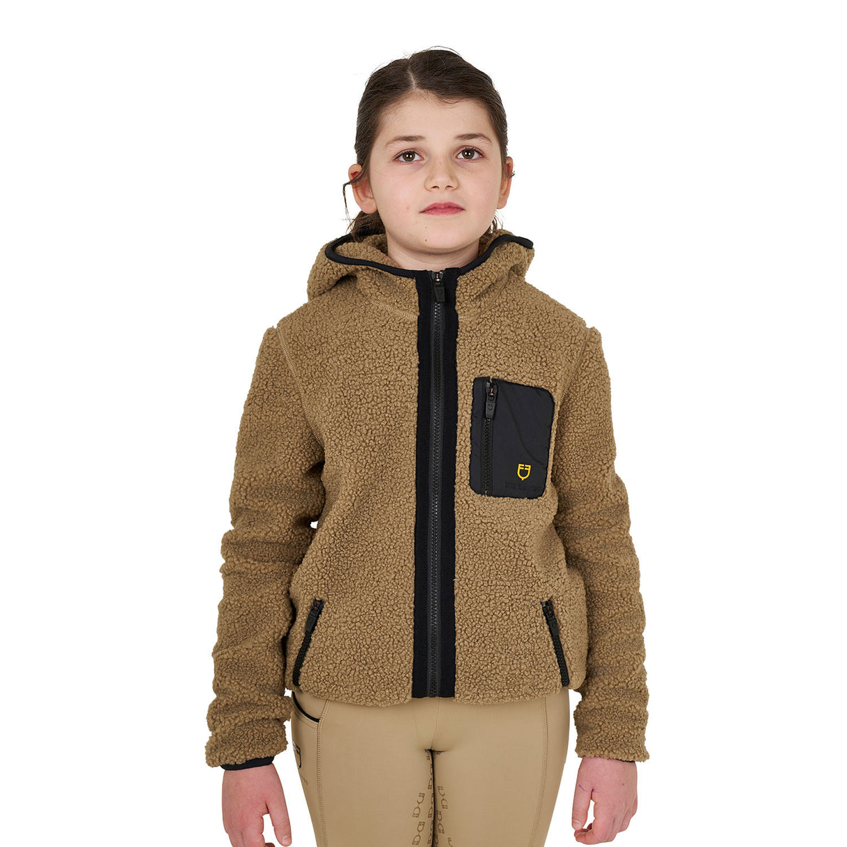 Kids' fleece sweatshirt with front zip