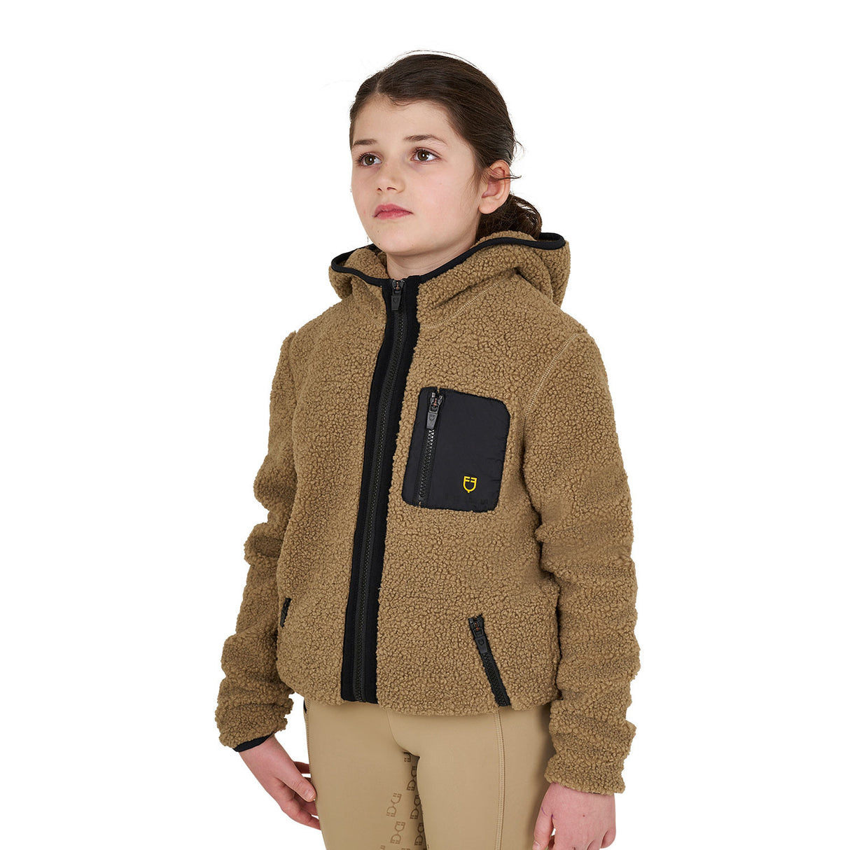 Kids' fleece sweatshirt with front zip