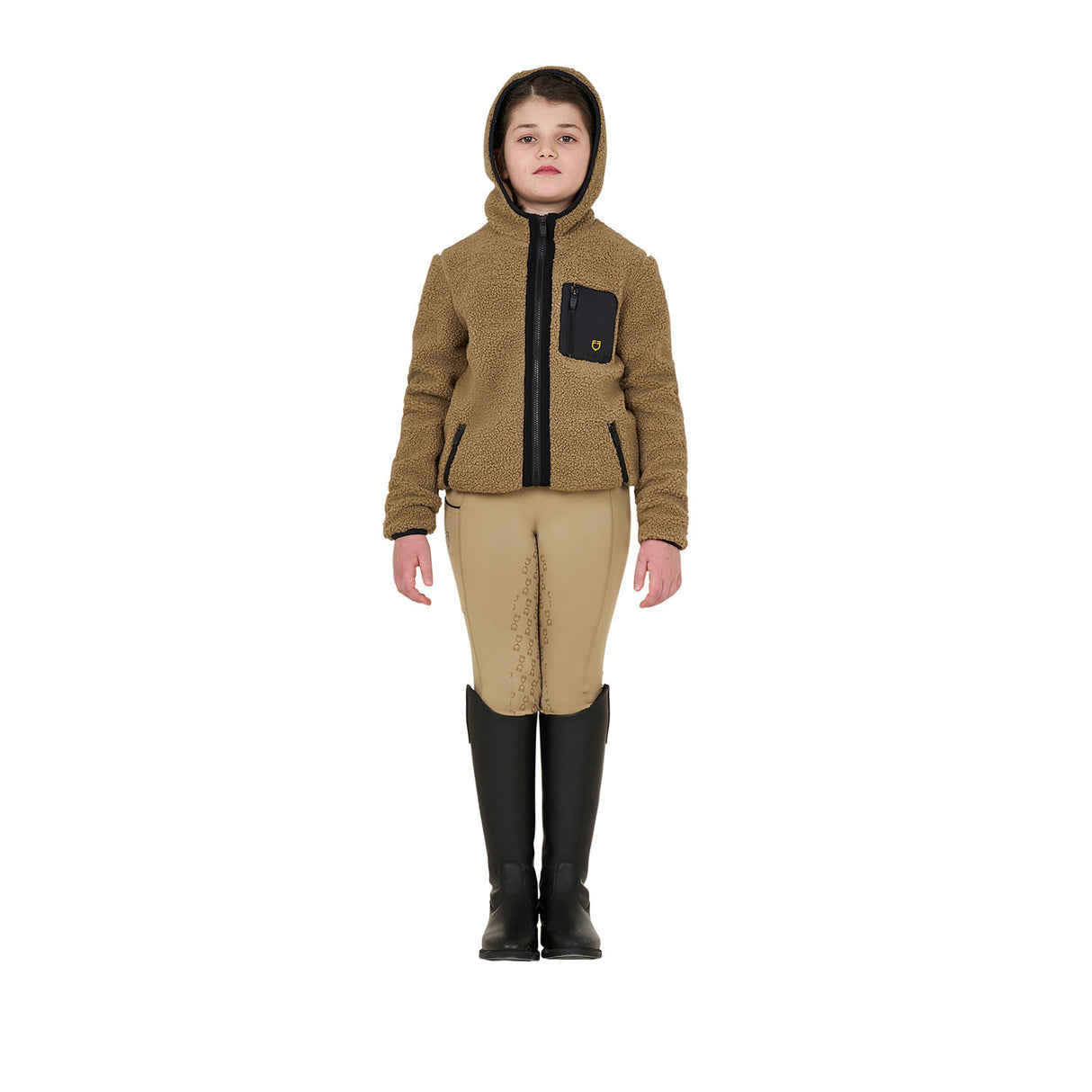 Kids' fleece sweatshirt with front zip