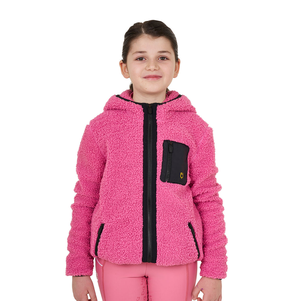 Kids' fleece sweatshirt with front zip