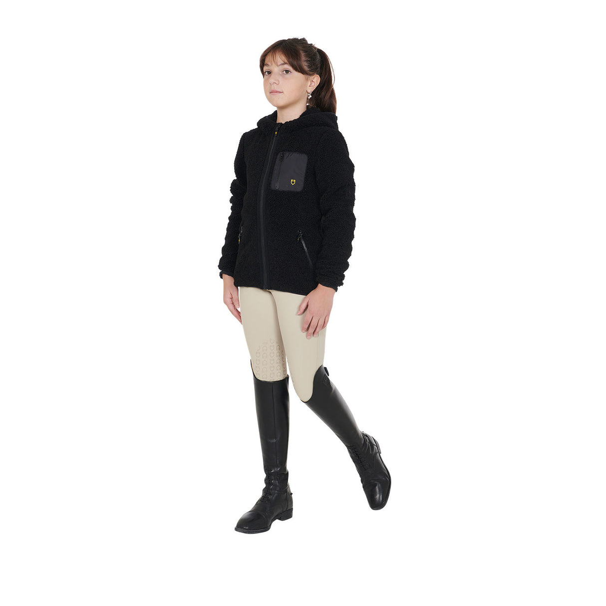 Kids' fleece sweatshirt with front zip