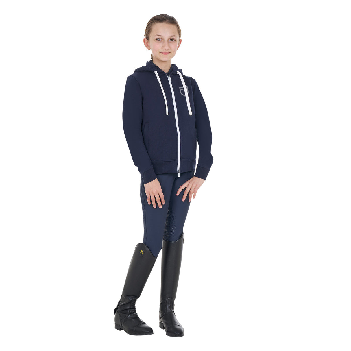 Kids'unisex hooded sweatshirt with front zip