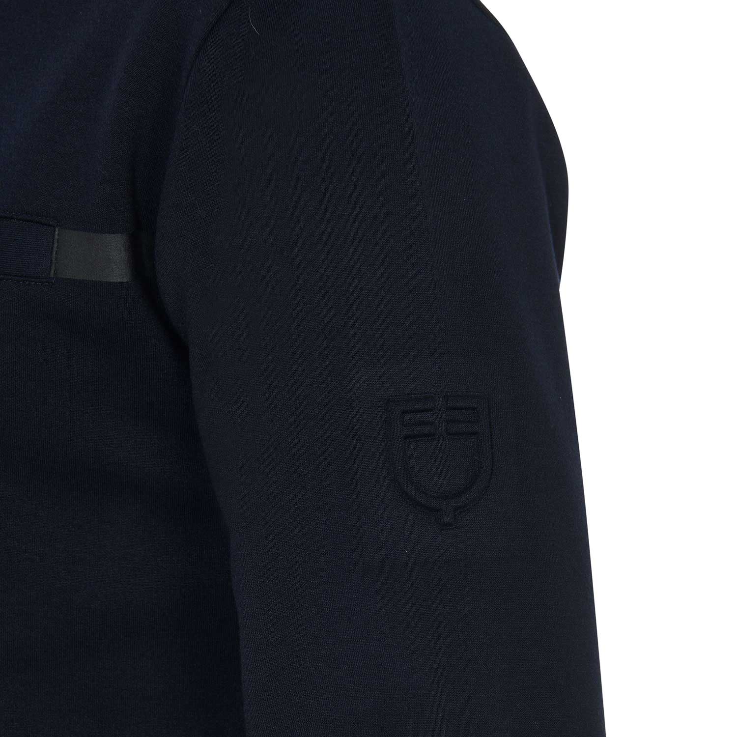 Equestro Men's Interlock Crewneck Sweatshirt #colour_blue