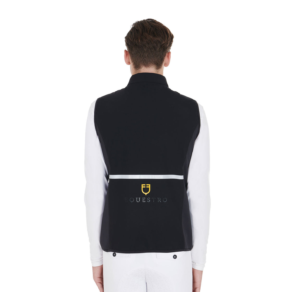 Men's slim fit vest in technical fabric