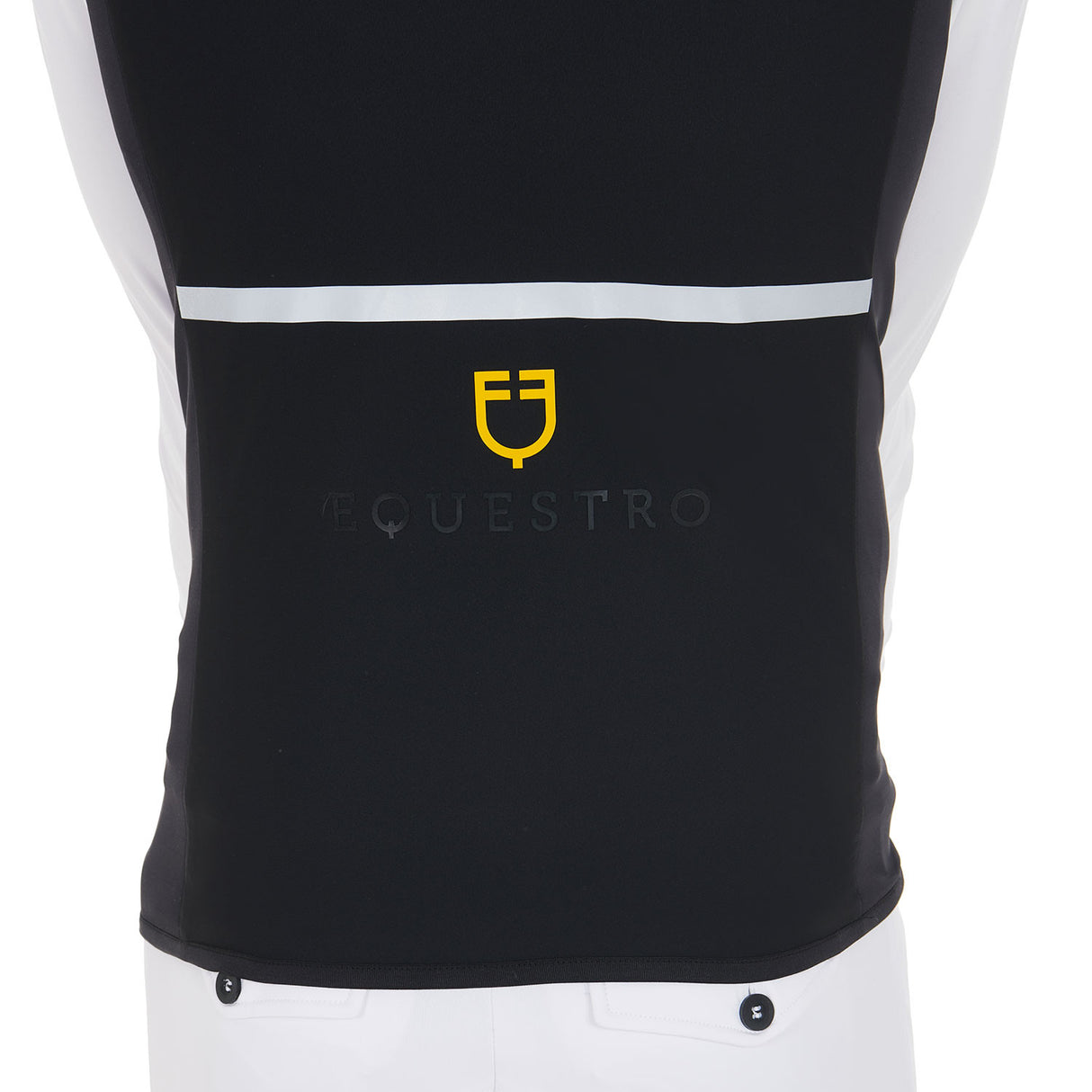 Men's slim fit vest in technical fabric