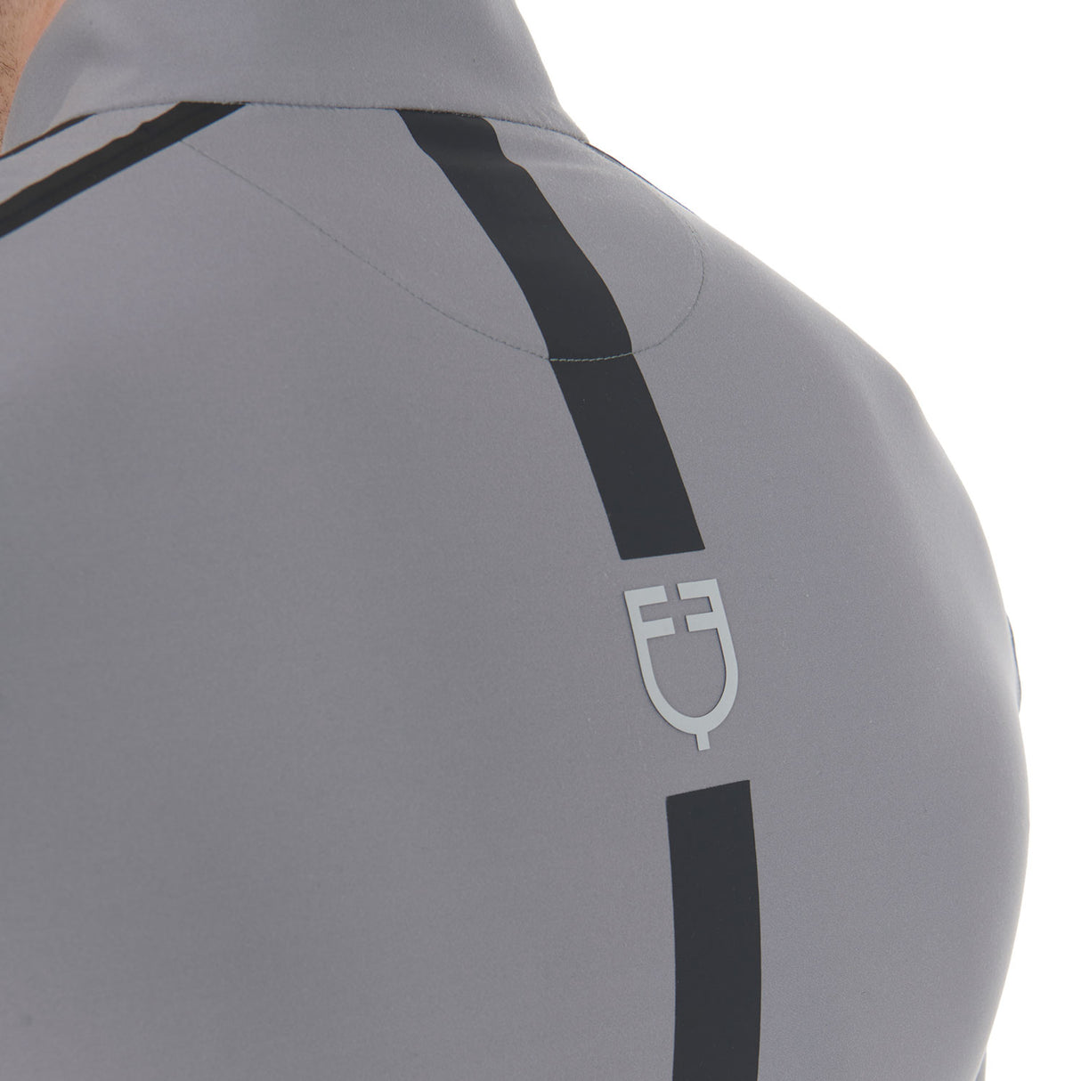 Equestro Men's Slim Fit Long Sleeve Training Polo Shirt