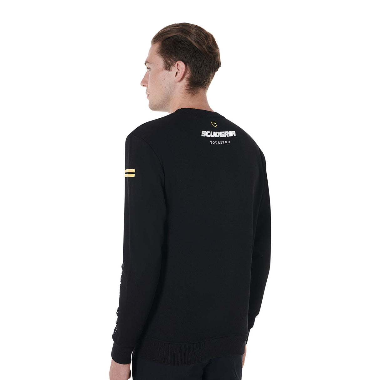 Equestro Scuderia Equestro Men's Crewneck Sweatshirt #colour_black