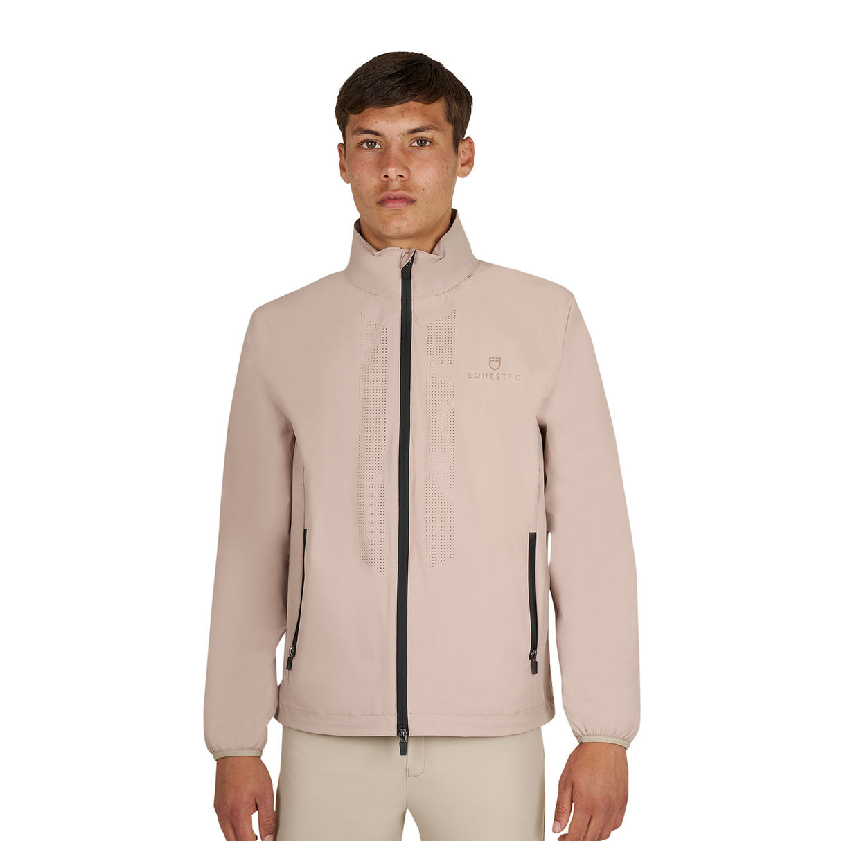 Men's softshell jacket with back logo