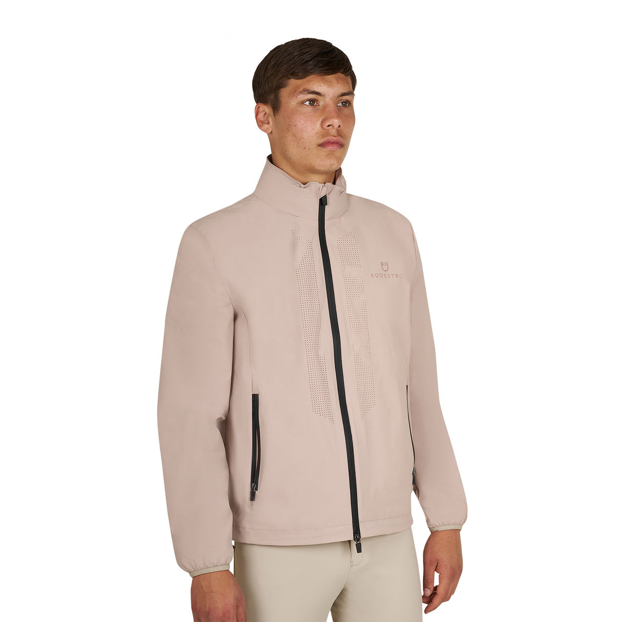 Men's softshell jacket with back logo