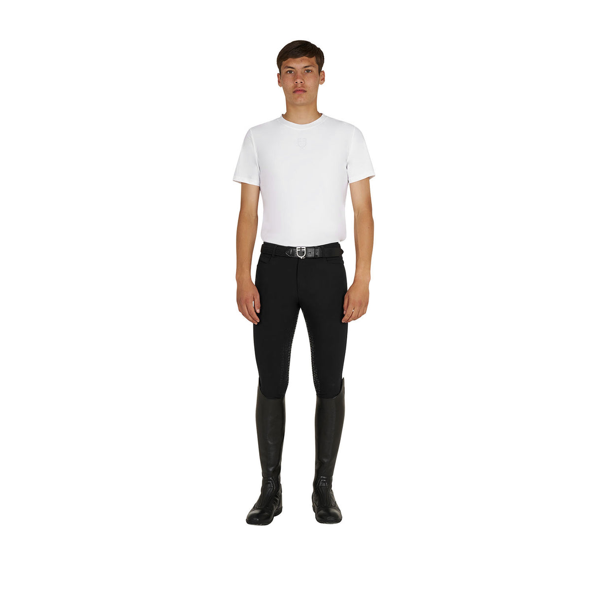 Men's training T-shirt in technical fabric with micro-holes