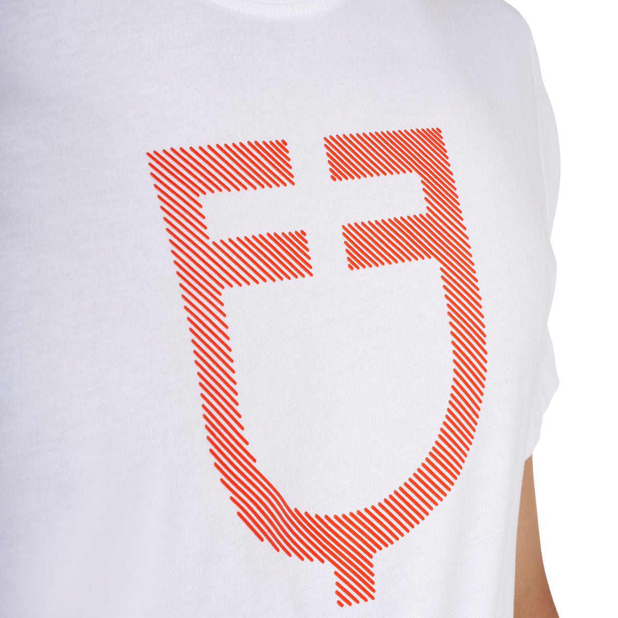 Men's basic T-shirt with glossy logo