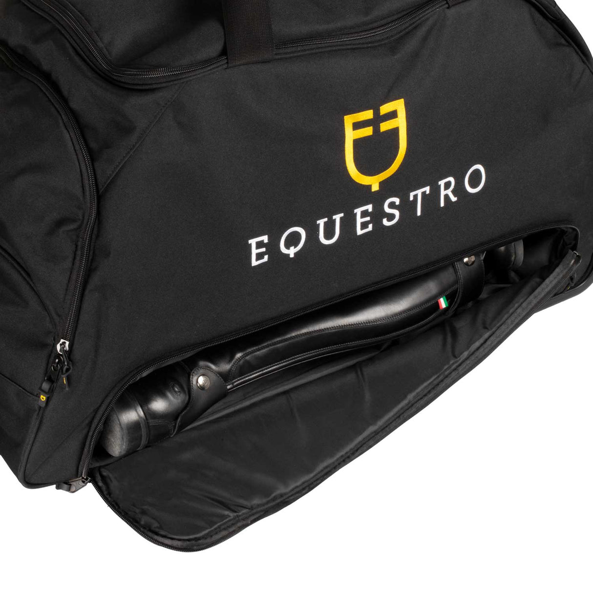 Equestro Trolley Bag Embroidered Logo #colour_black