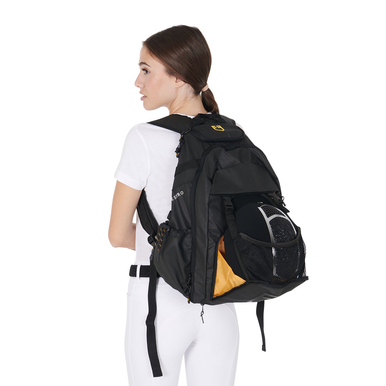Equestro Multi-Pocket Unisex Technical Backpack #colour_black