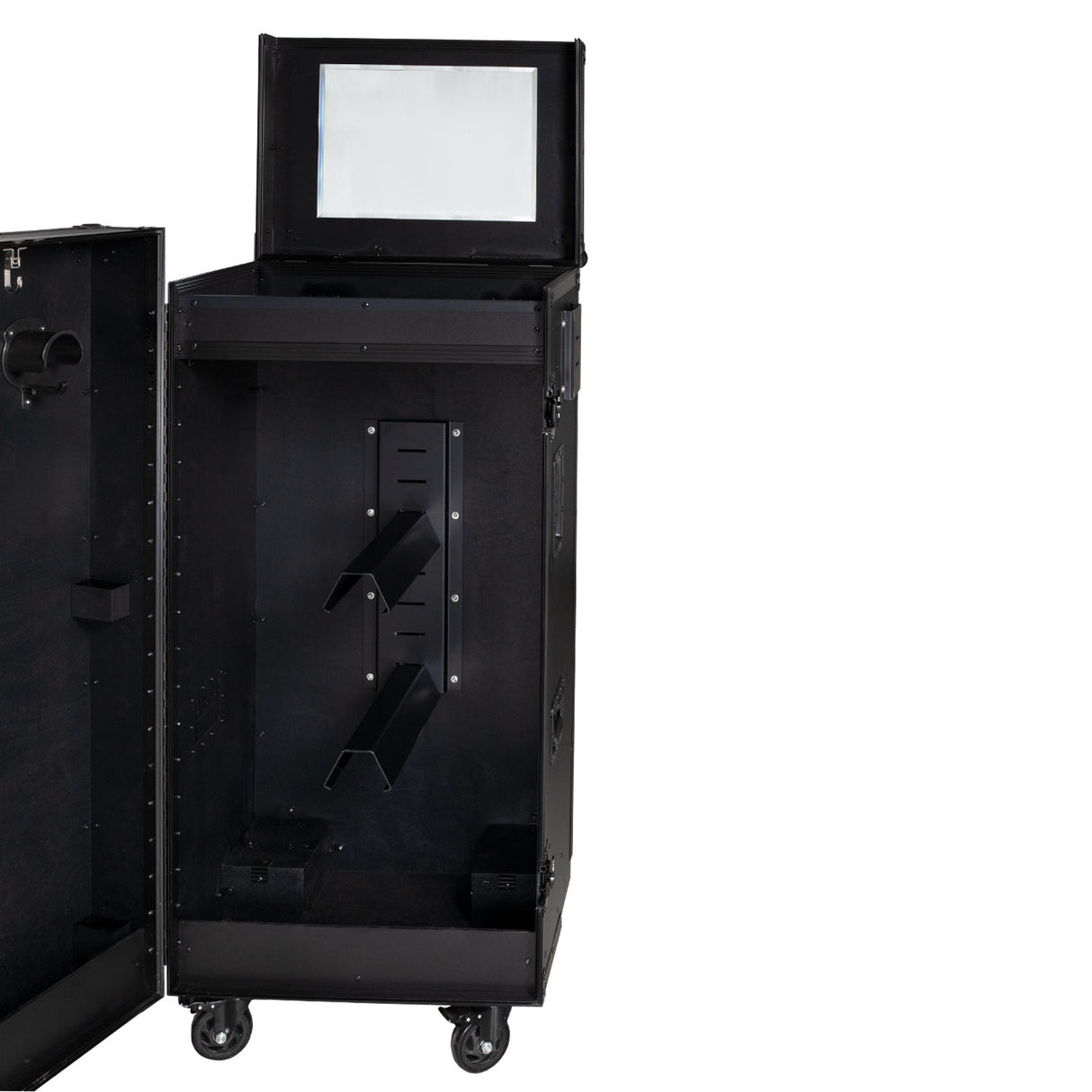 Black hardware saddle cabinet 65x62x138cm
