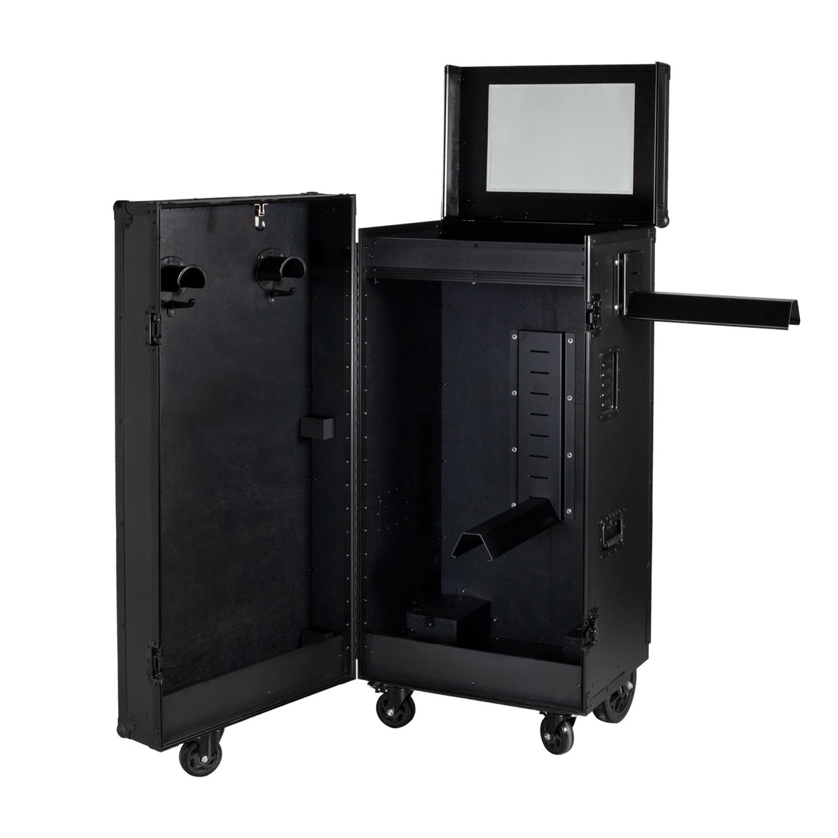 Black hardware saddle cabinet 65x62x138cm