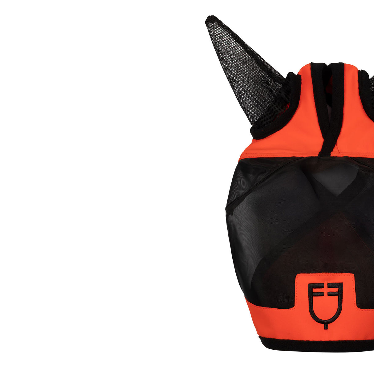 Fly mask with front logo