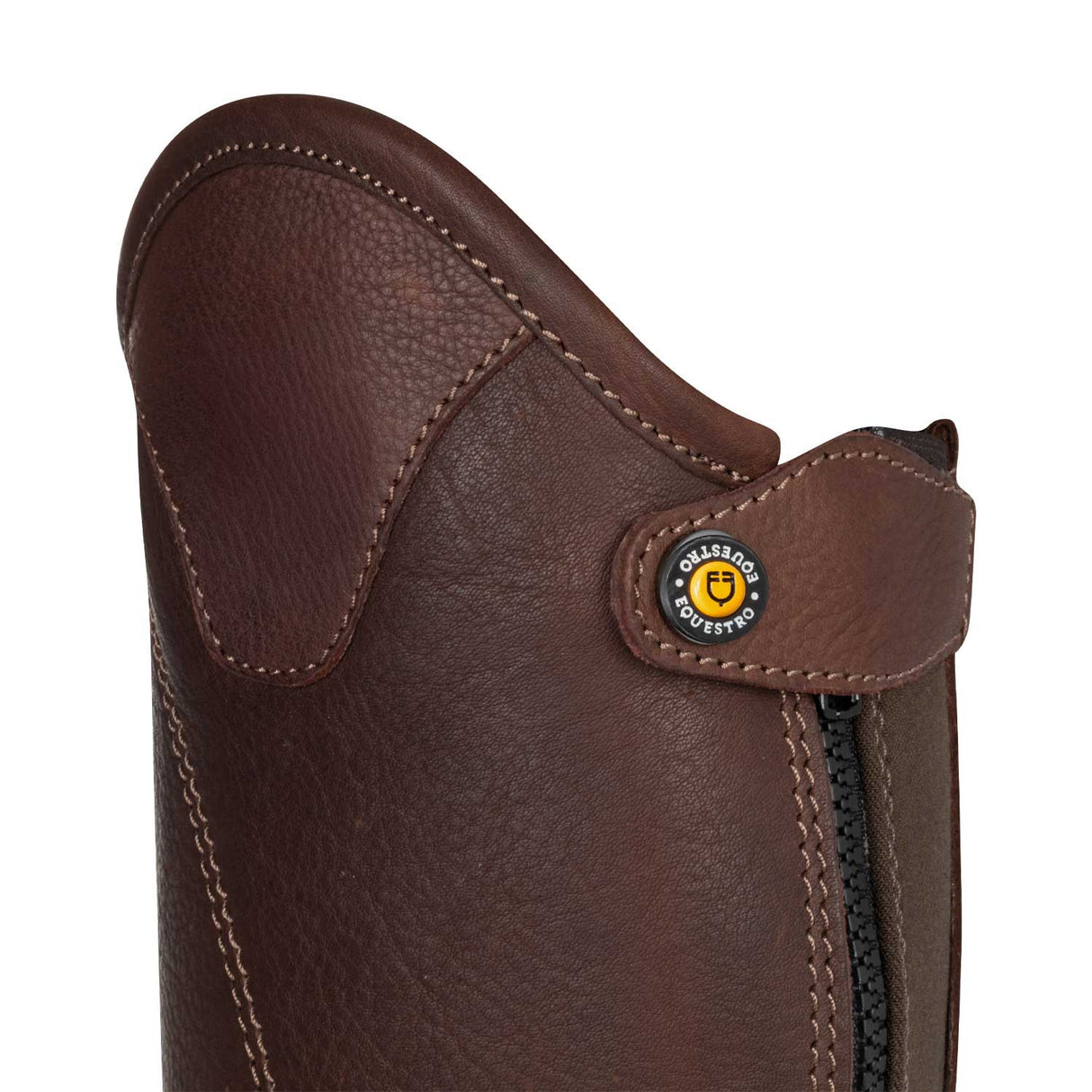 Unisex soft leather gaiters with side zip