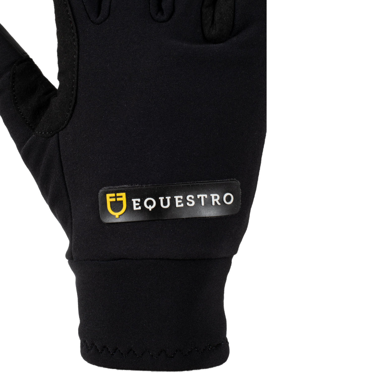 Equestro Unisex Gloves In Fleece Fabric #colour_black