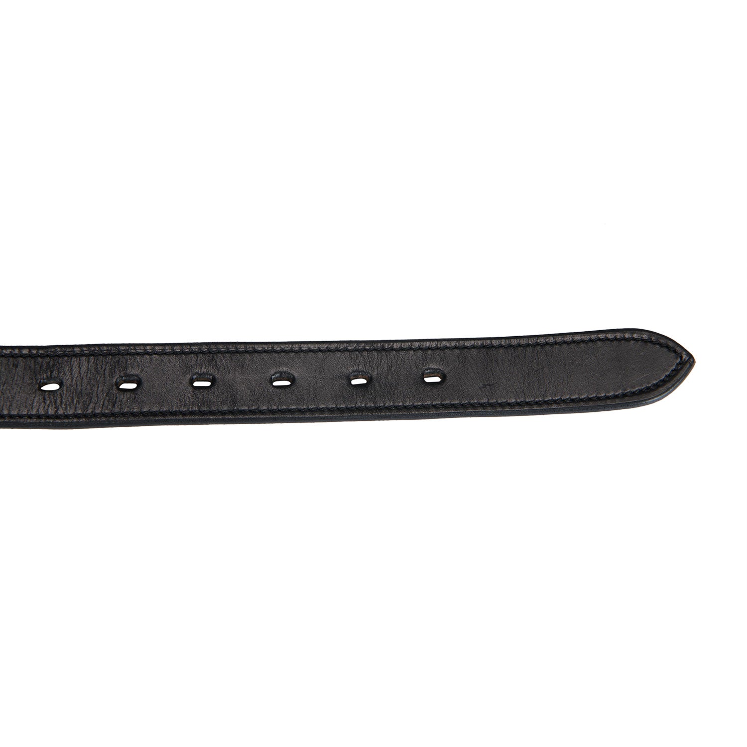 Equestro Elastic Leather Belt #colour_black