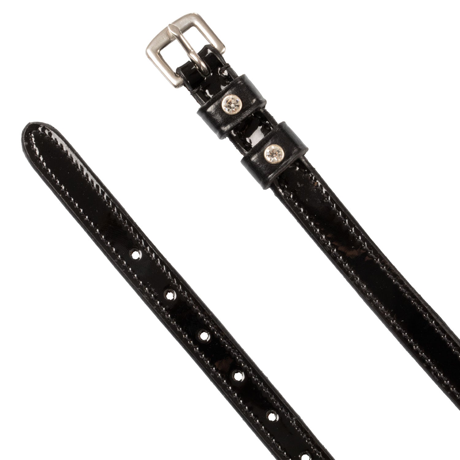 Equestro Spur Straps With Crystals #colour_black