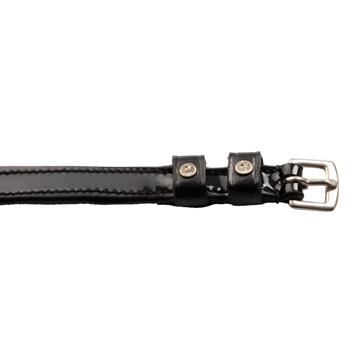 Equestro Spur Straps With Crystals #colour_black