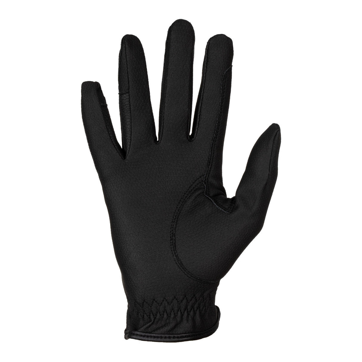 Unisex padded gloves in synthetic leather with hook-and-loop closure