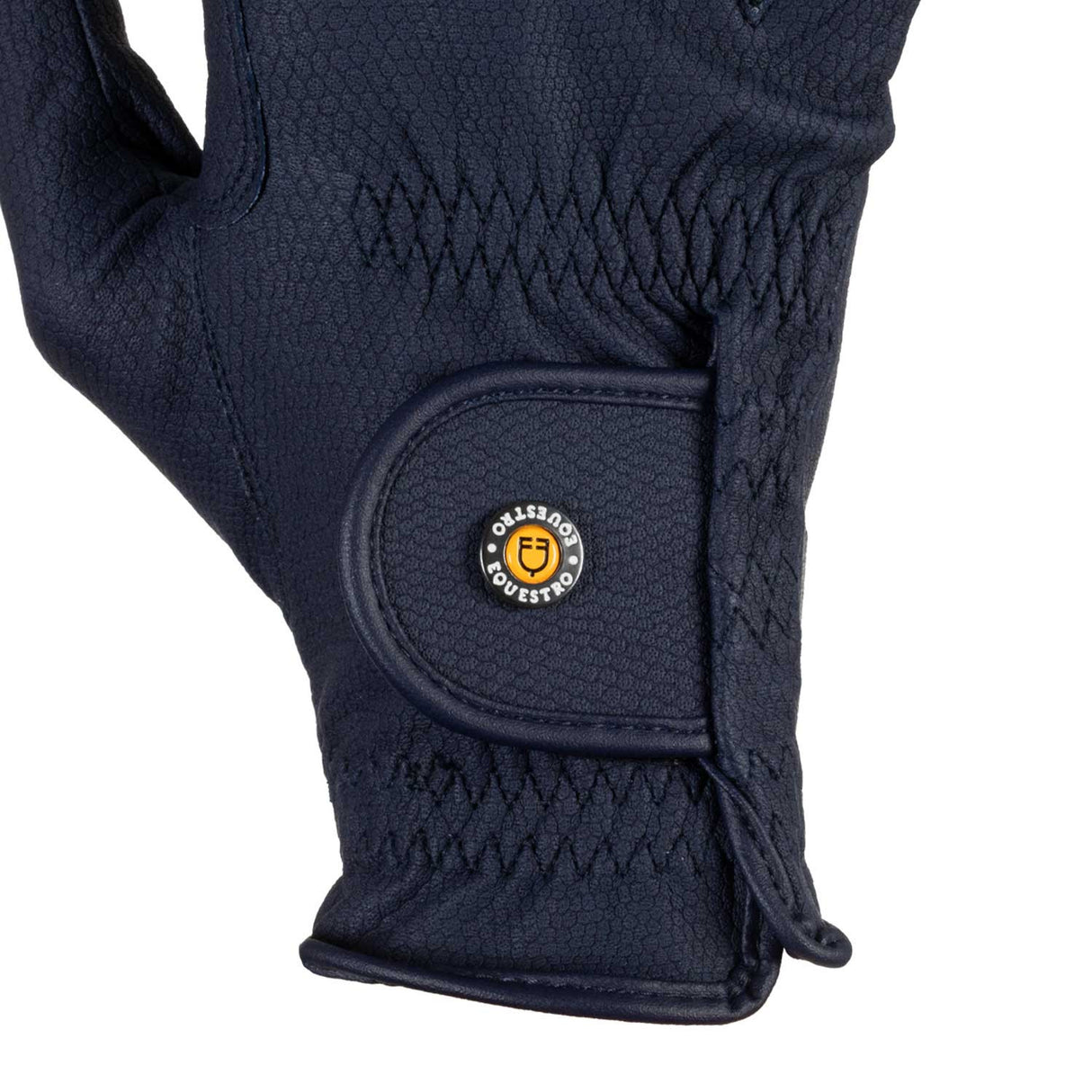 Unisex padded gloves in synthetic leather with hook-and-loop closure