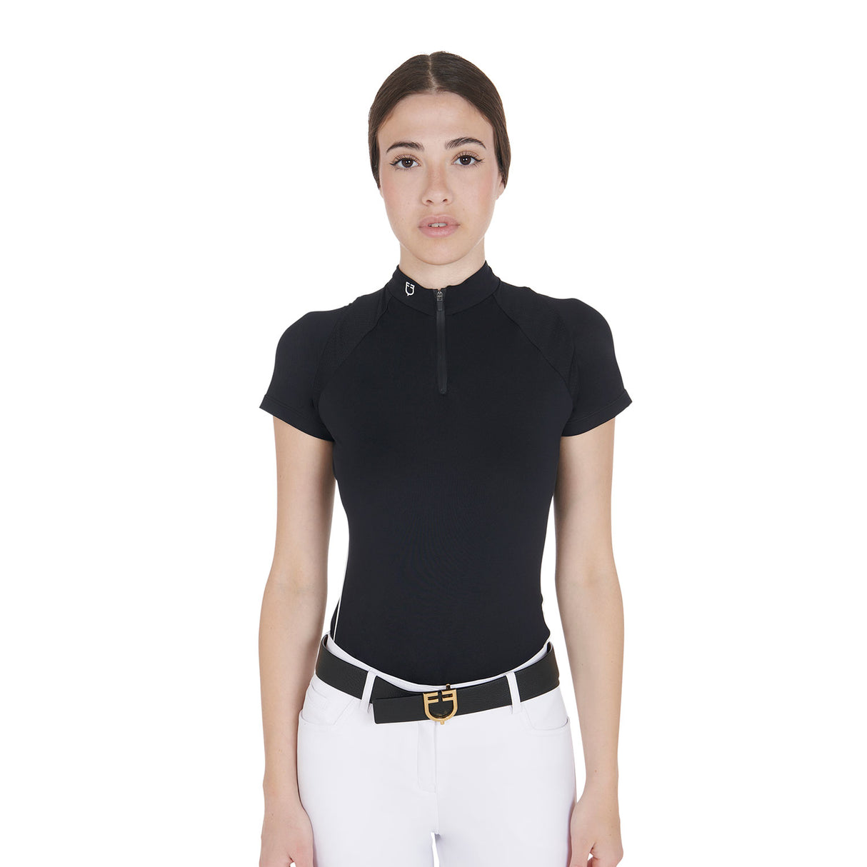 Equestro Women's Slim Fit Technical Training Polo Shirt