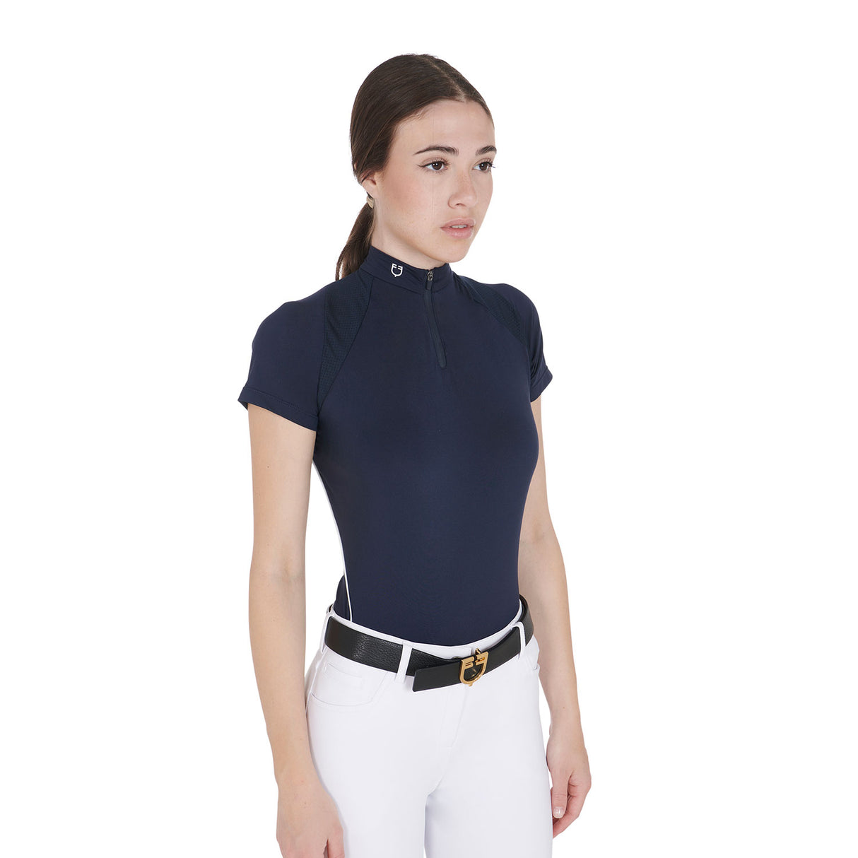 Equestro Women's Slim Fit Technical Training Polo Shirt