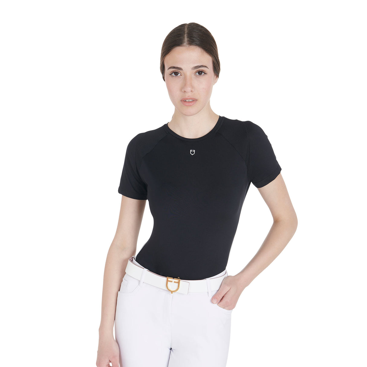 Equestro Women's Slim Fit Technical Training T-Shirt